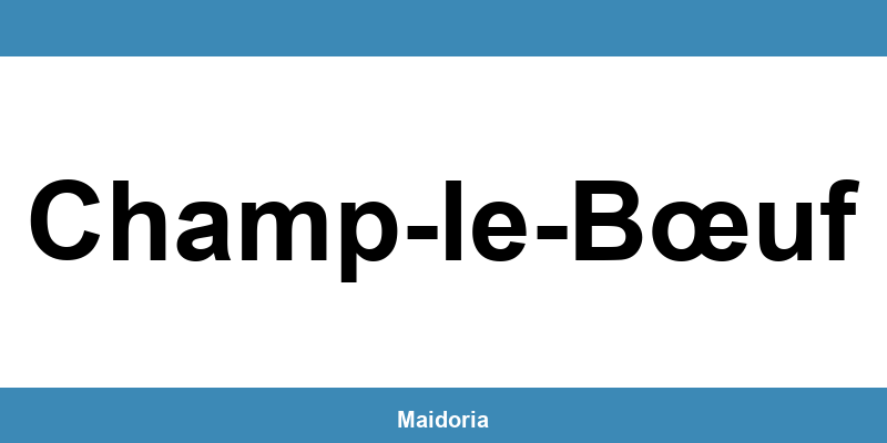 Téléphone de la MDS à Champ-le-Bœuf
