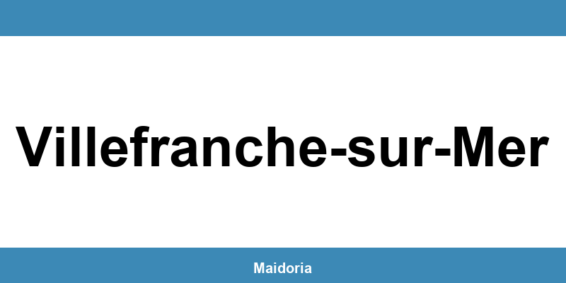 Téléphone de la MDS à Villefranche-sur-Mer